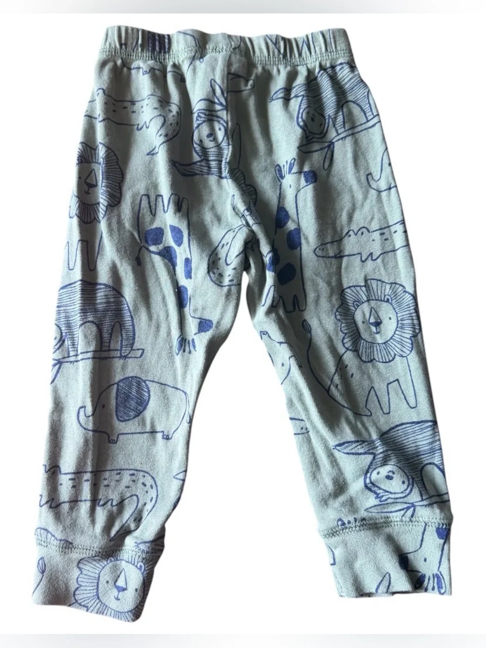 Simple Joys by Carters Boys 18M Animal Print Olive Green Joggers - EUC/ No Flaws